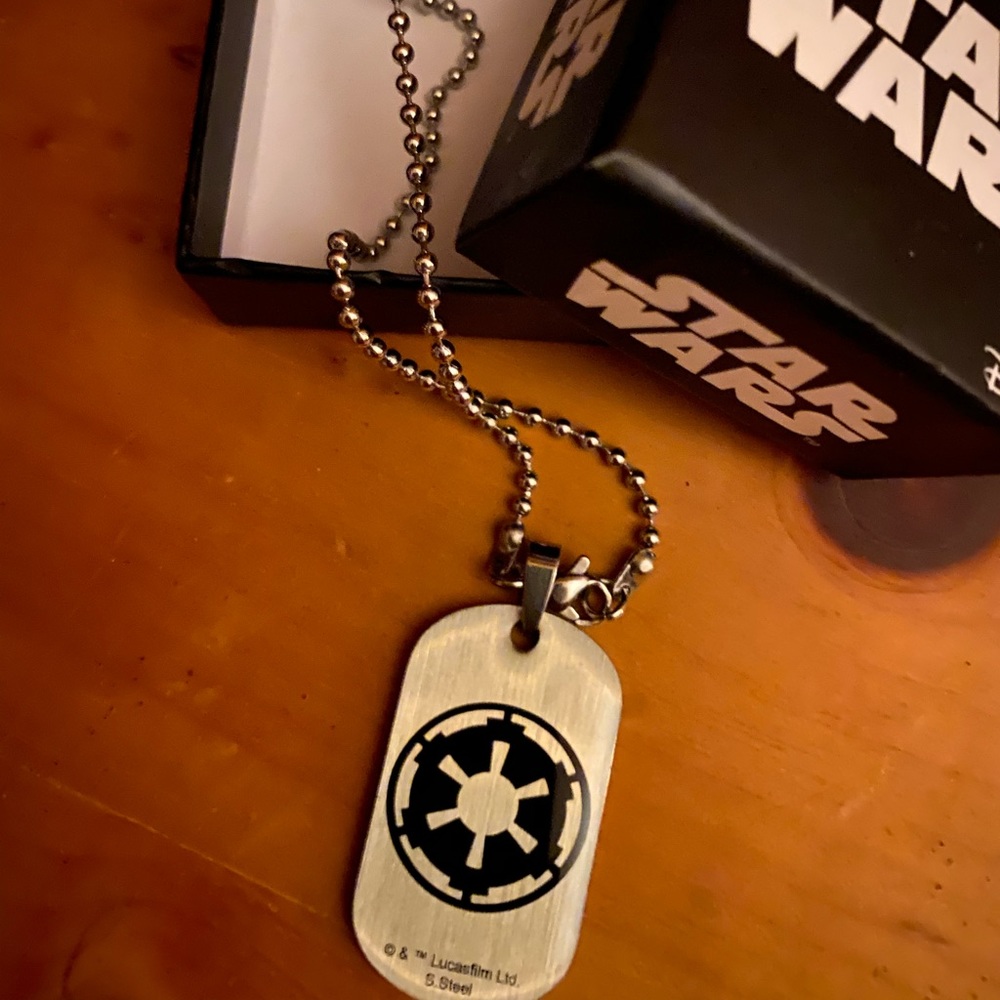 Star Wars dog tag necklace